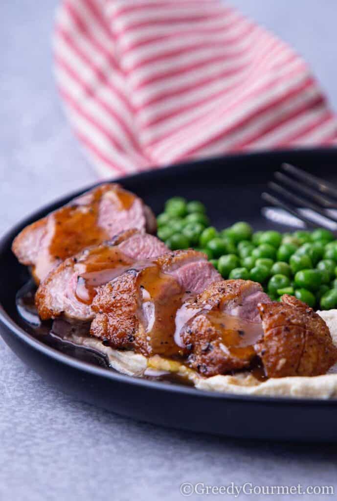 duck breast with orange sauce