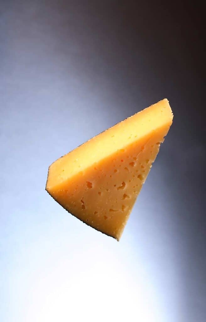 Chunk of gruyere cheese