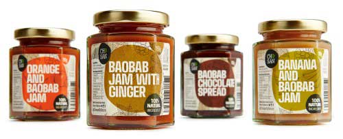 Jars of baobob jam