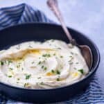 Bowl of celeriac mash