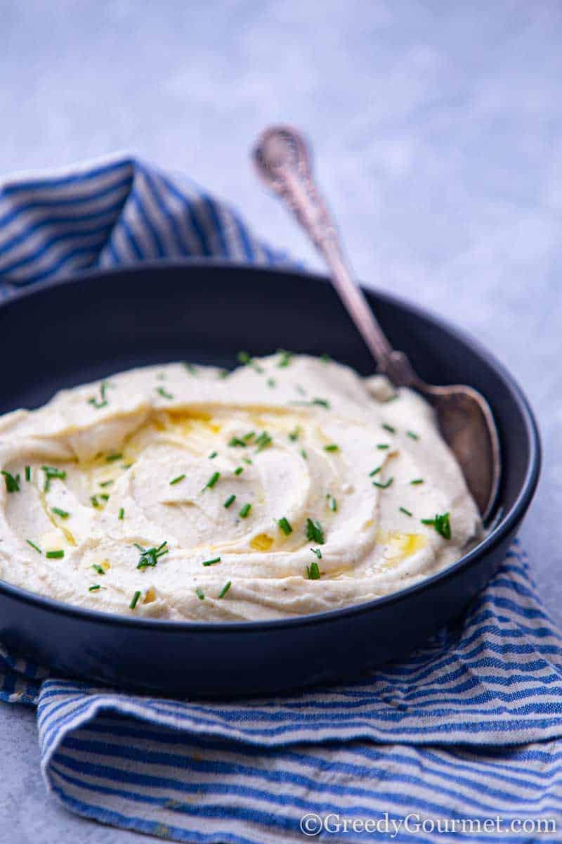 Bowl of celeriac mash