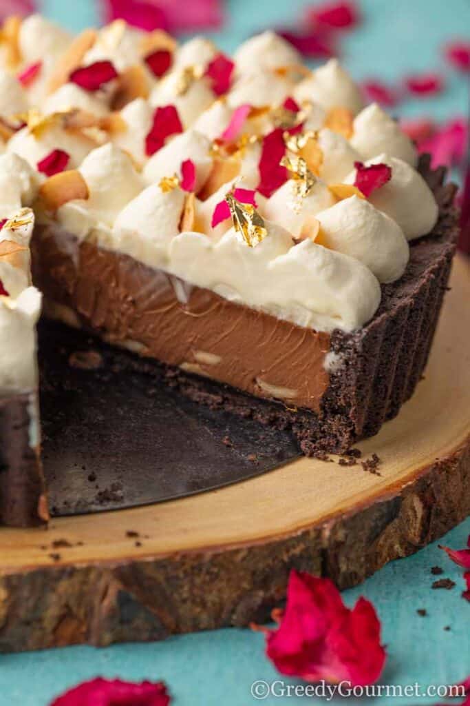 chocolate pie slice