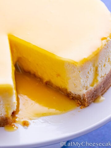 baked limoncello cheesecake.