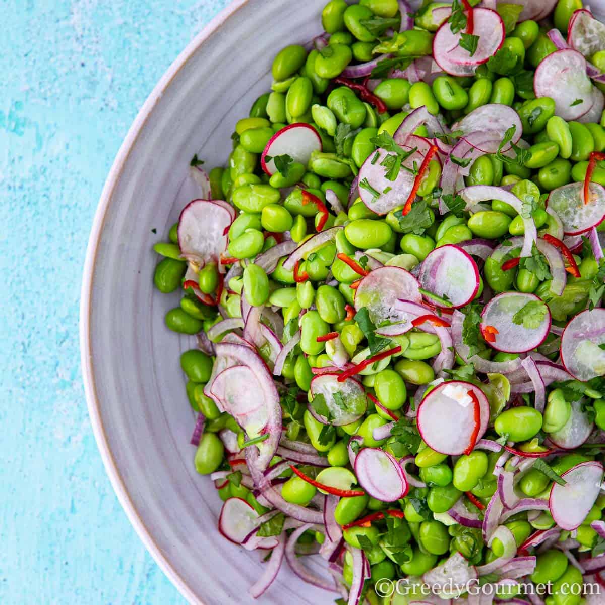 Edamame Salad - A Keto Vegan Recipe | Greedy Gourmet