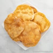 Four perfectly fried puri recipe