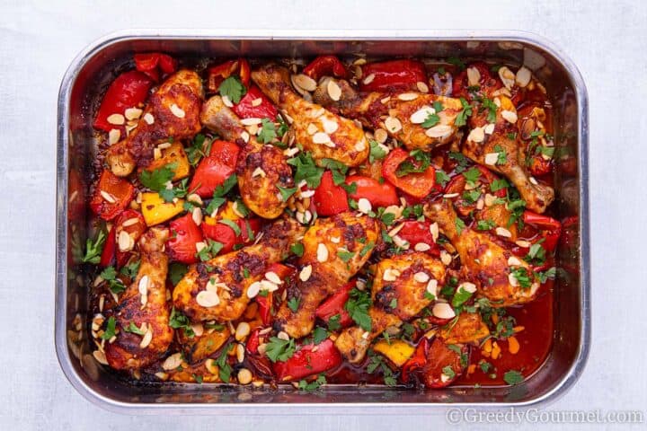 Romesco Chicken Tray Bake