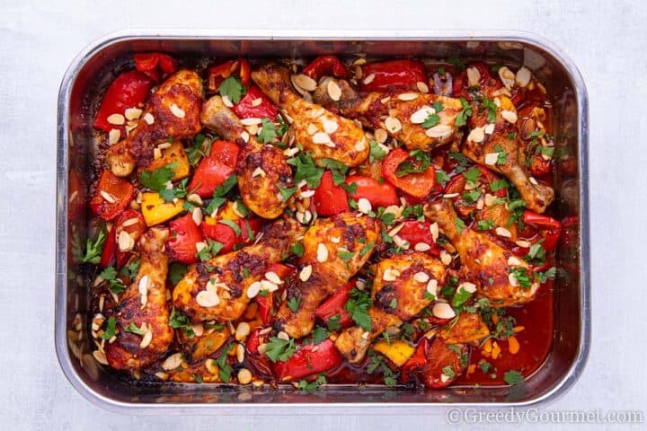 Romesco Chicken Tray Bake