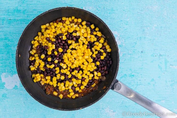 Ingredients in saucepan