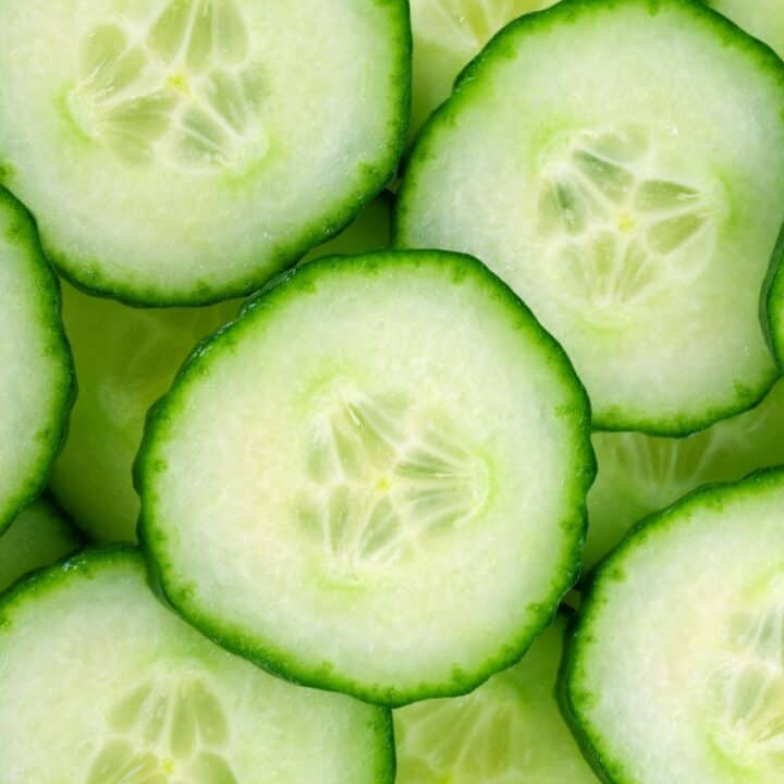 cucumber slices.