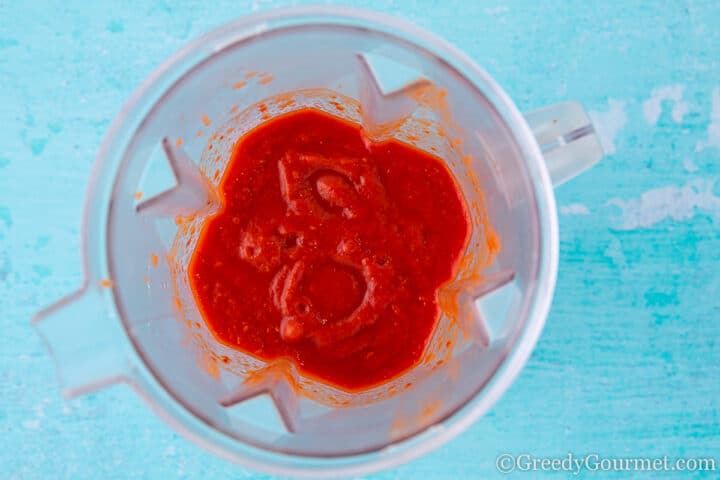 spicy tomato base.
