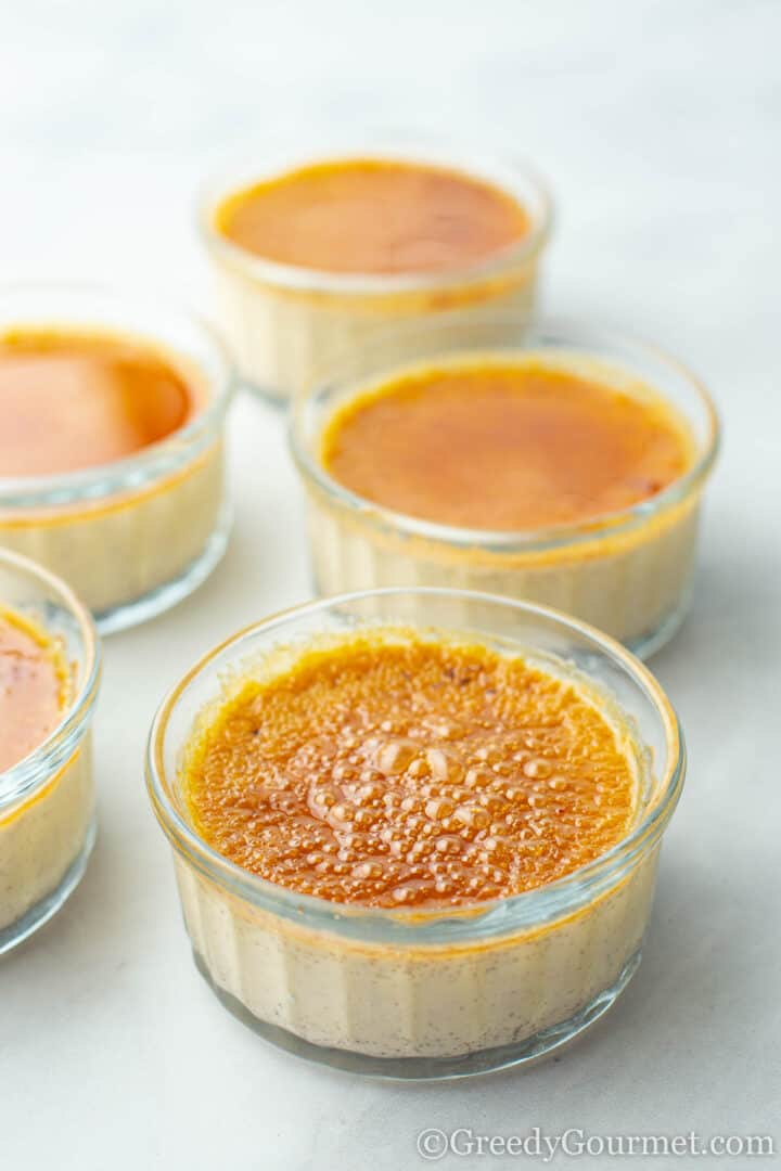 Eggnog crème brûlée