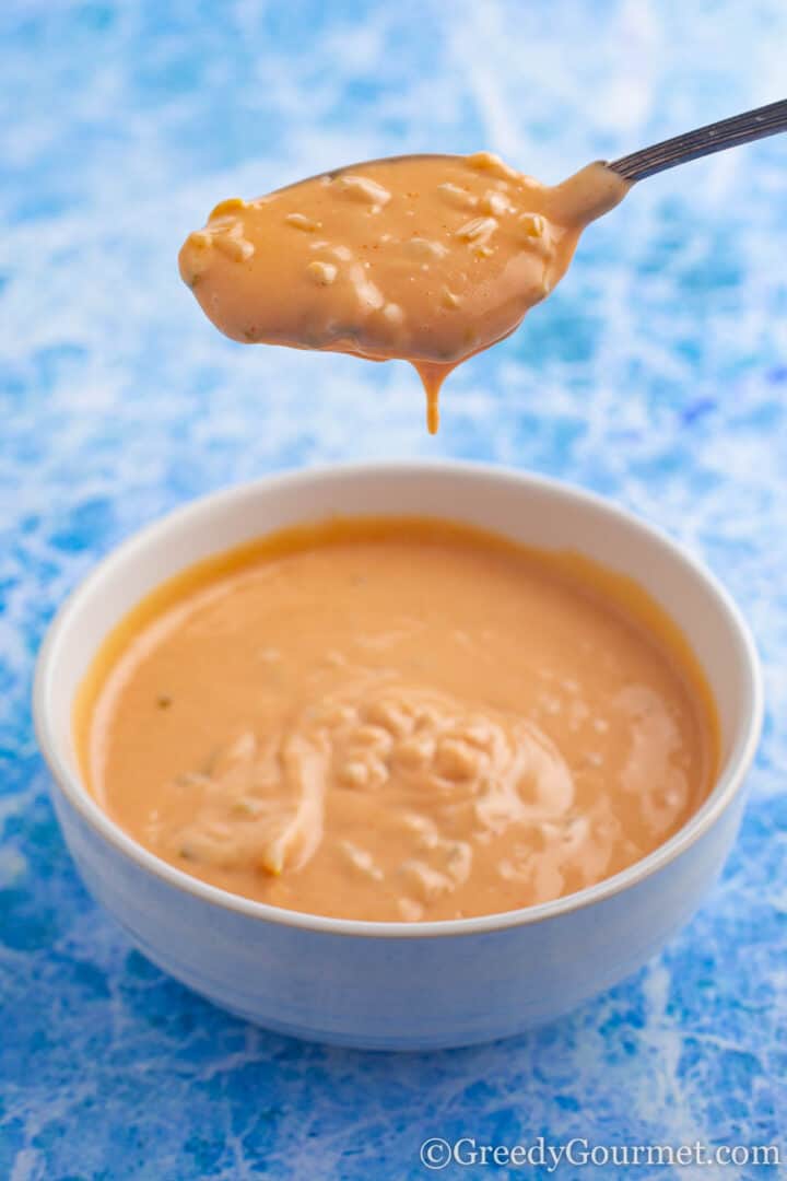 In-N-Out Sauce in white bowl
