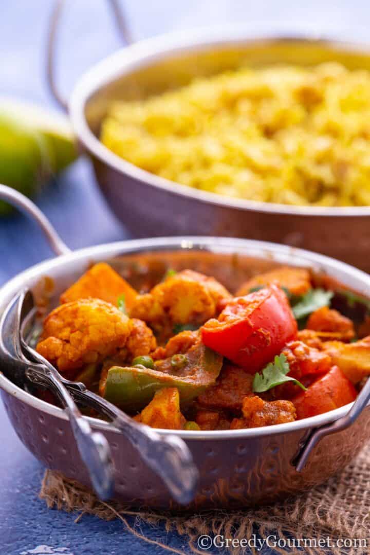 Vegetable Balti.