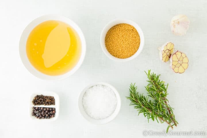 ingredients laid out on a table