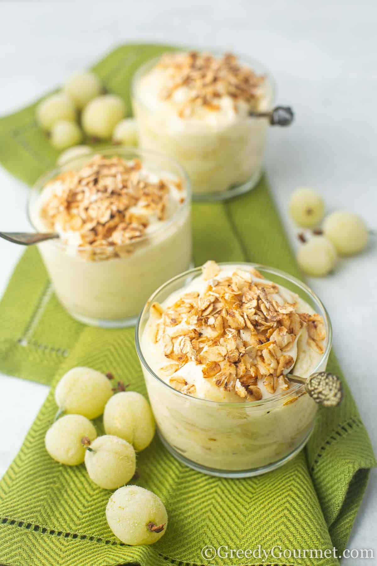 Gooseberry Fool An English Dessert Greedy Gourmet