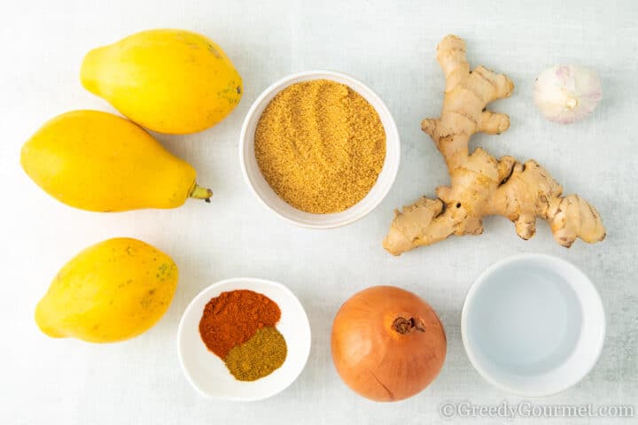 ingredients laid out on a table