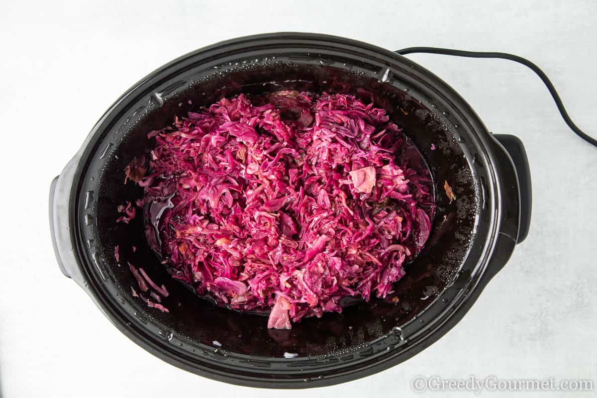 Slow Cooker Red Cabbage Greedy Gourmet