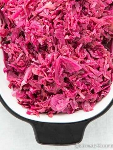 Slow cooker red cabbage.