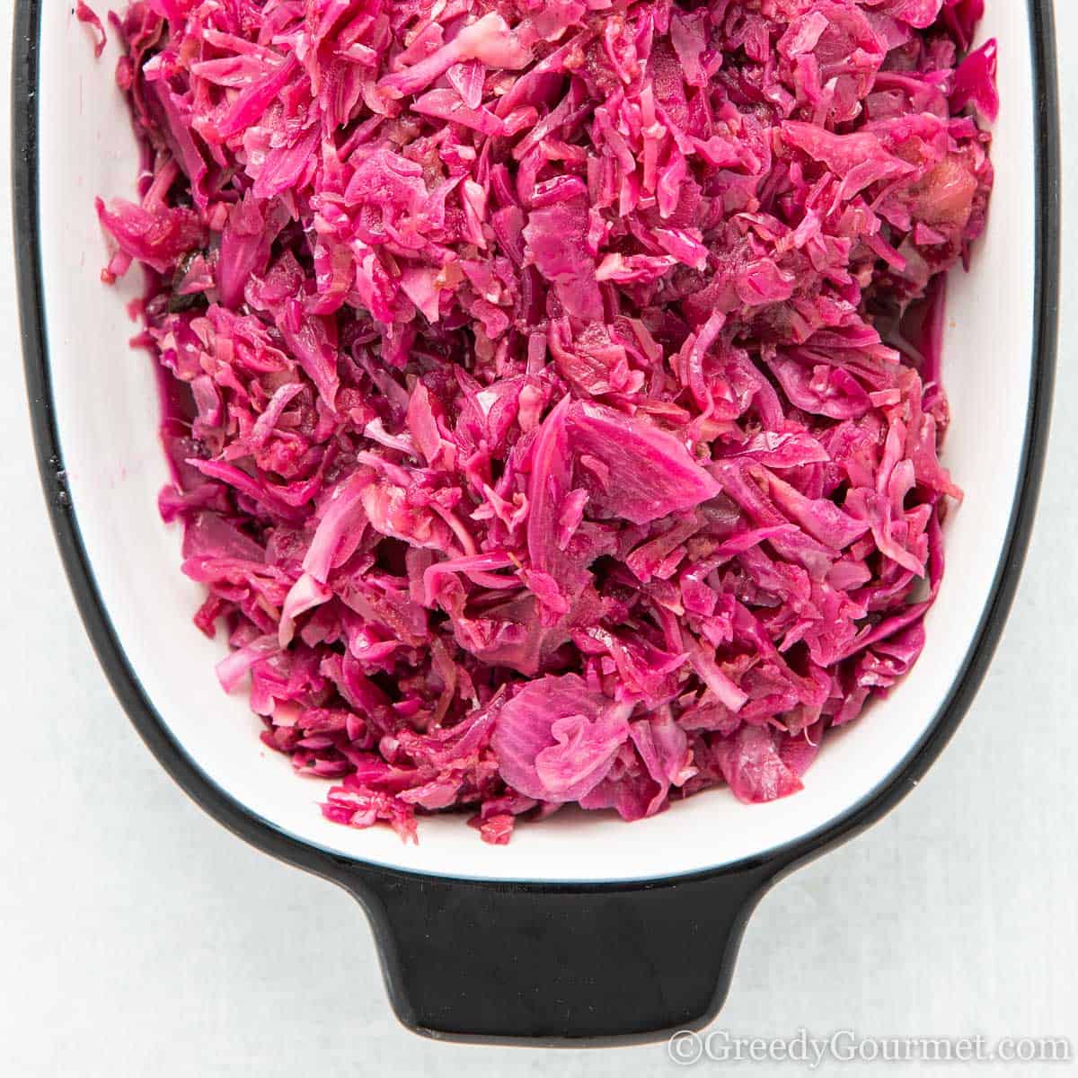 Slow cooker red cabbage.