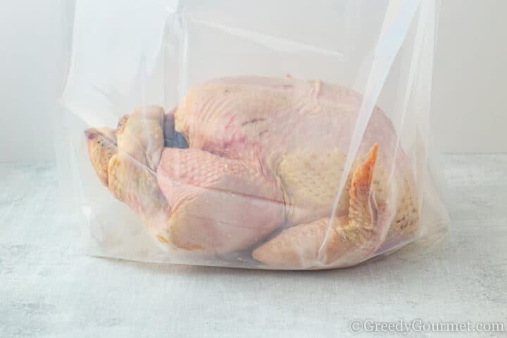 turkey in brining bag with no brine