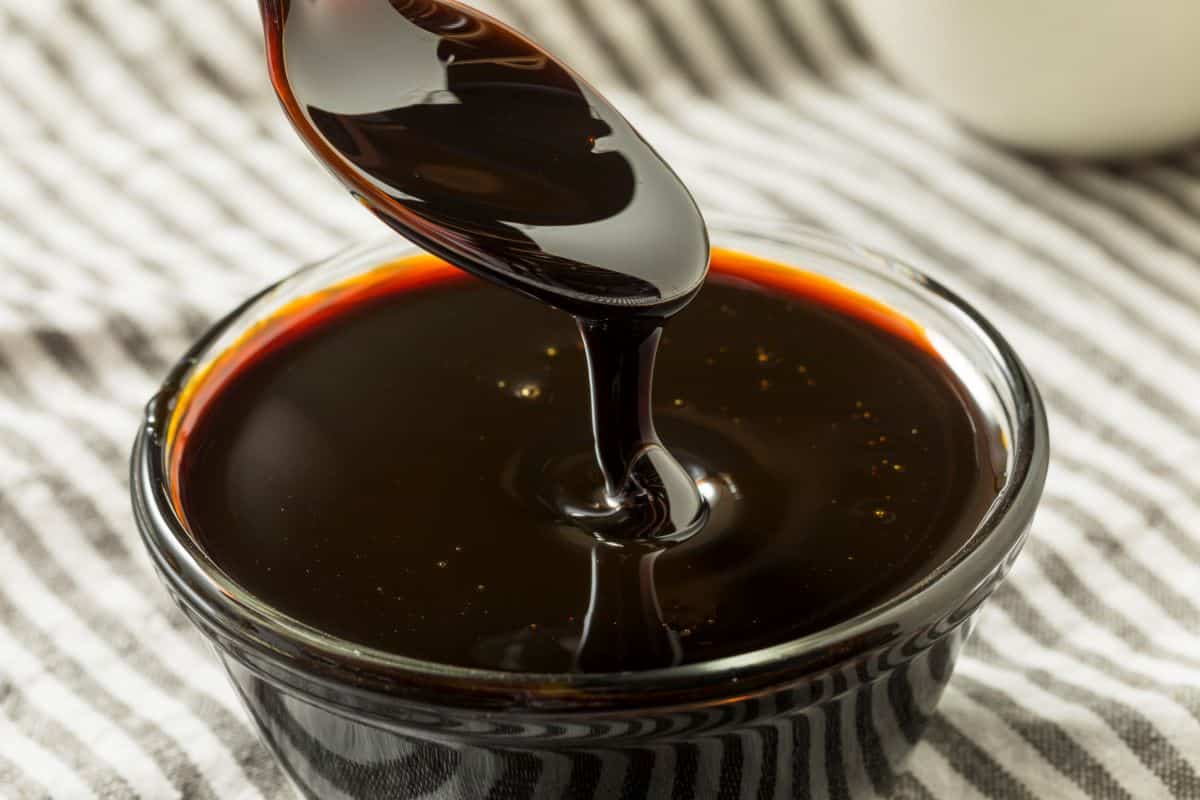 Molasses in a bowl.