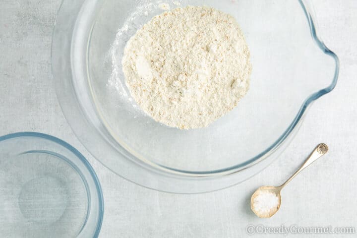 ingredients for gluten free roti.