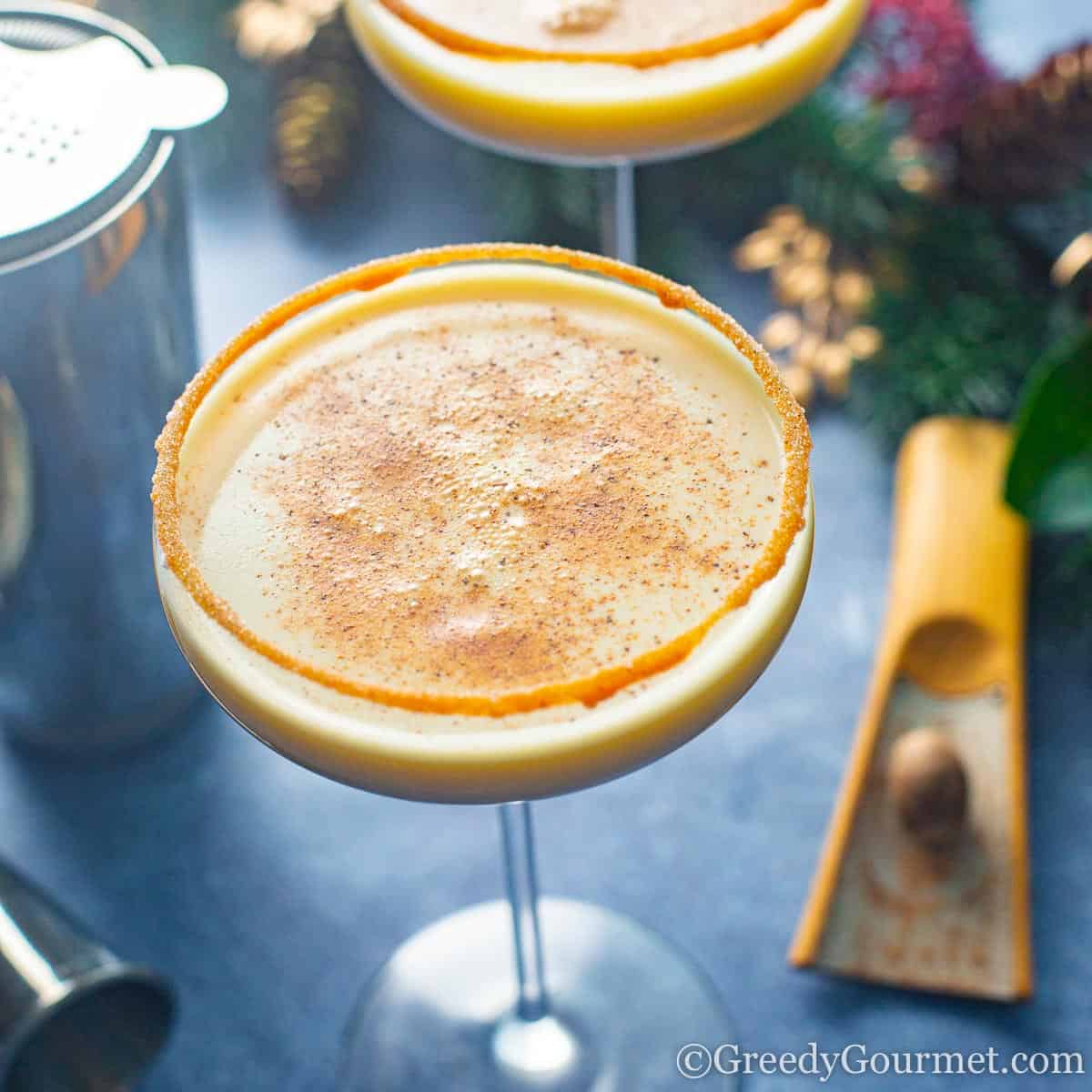 Eggnog cocktail recipe