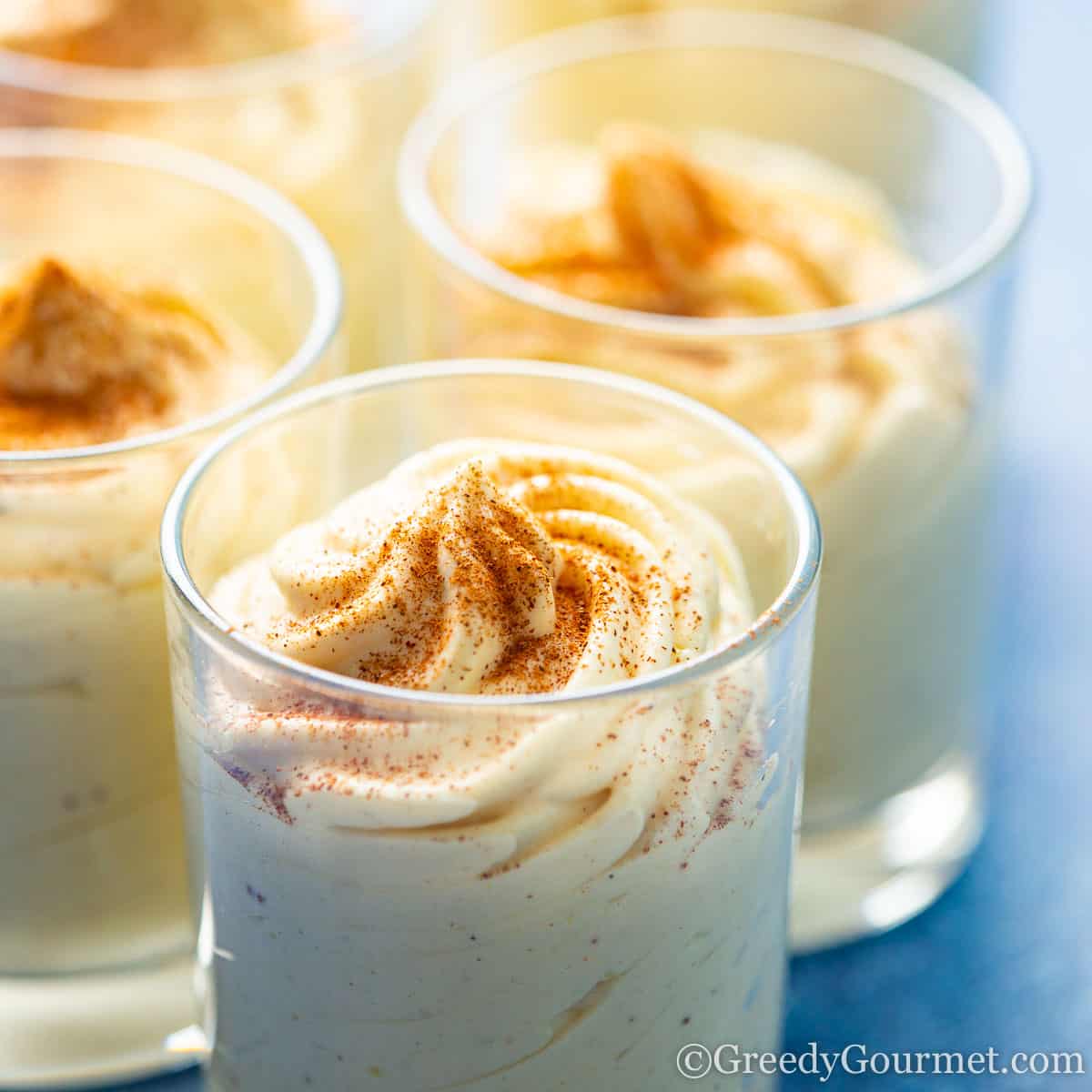 Eggnog Mousse An Easy Christmas Dessert Greedy Gourmet