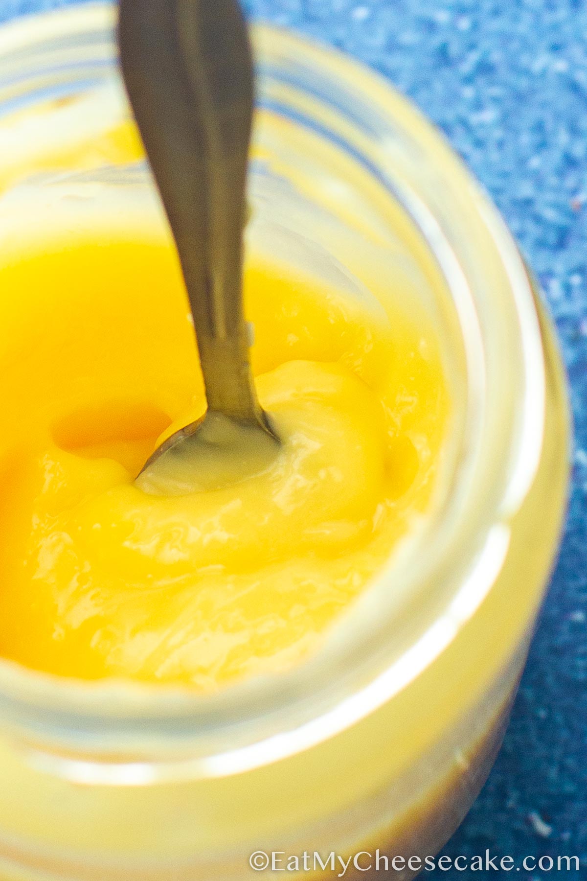 lemon curd closeup.