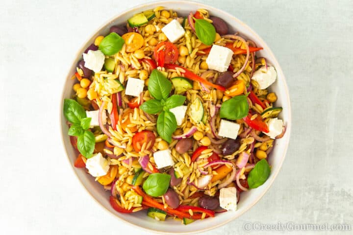 orzo mixed salad.