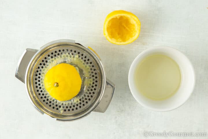 juicing lemons.