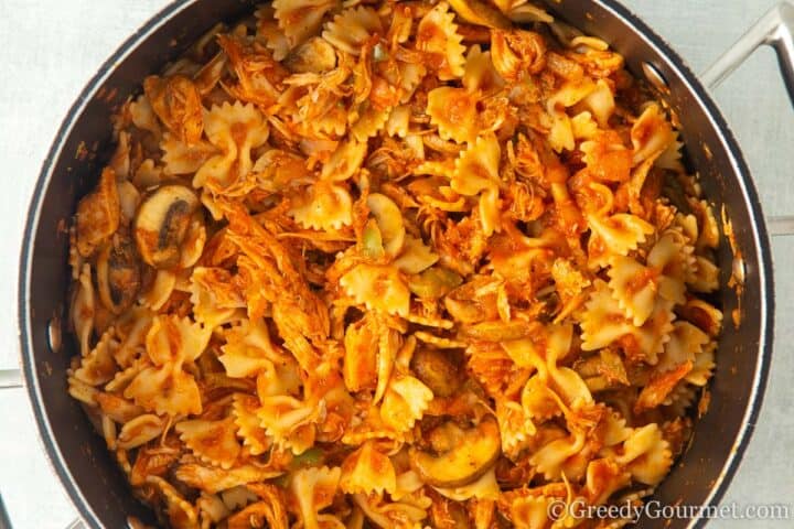 finished turkey goulash.