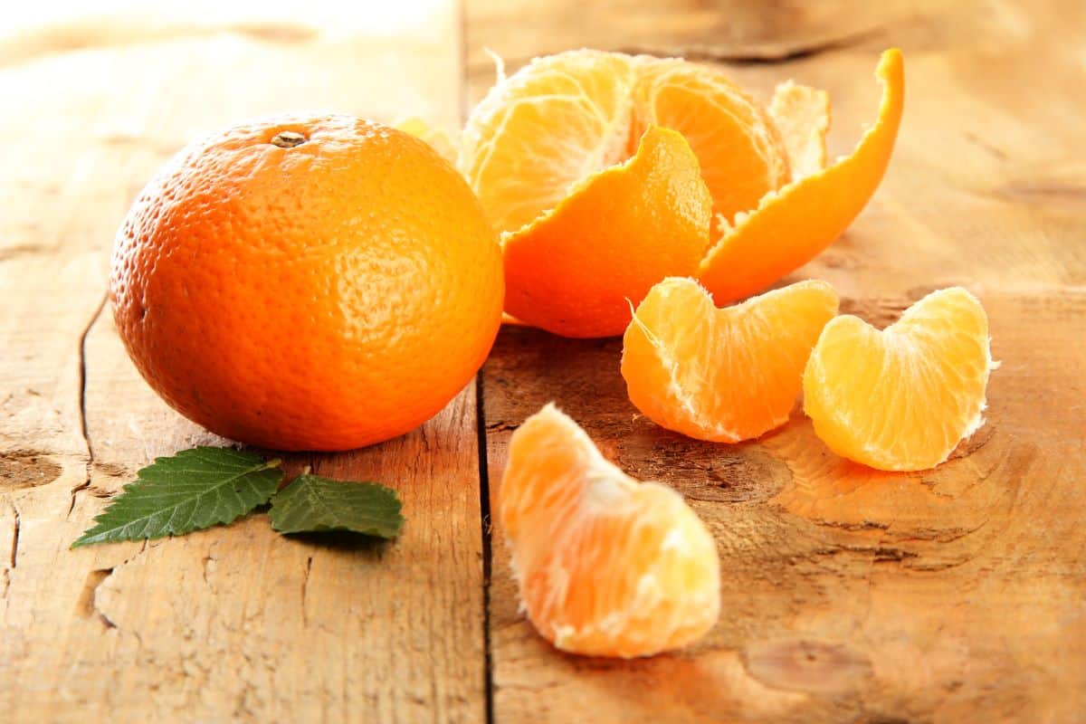 fresh tangerine.