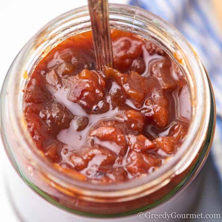 nectarine chutney featured image.