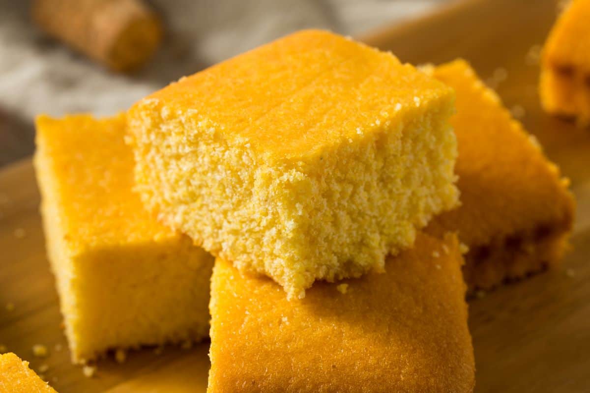 fresh cornbread.