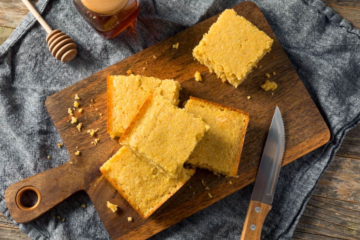fresh cornbread.