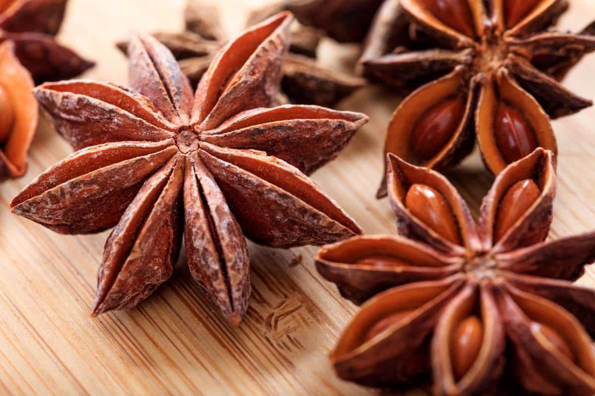 star anise closeup.