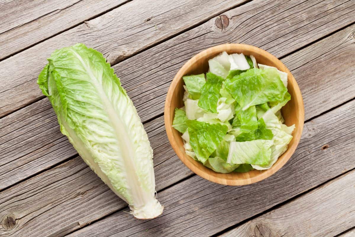 Romaine lettuce.