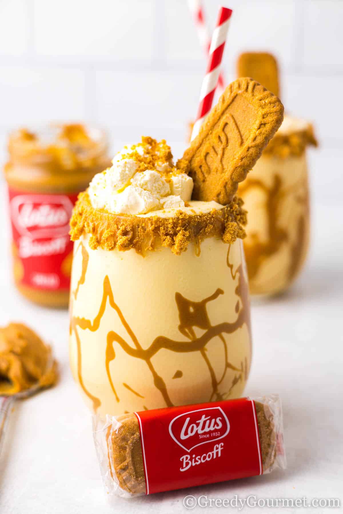 Biscoff Milkshake Greedy Gourmet