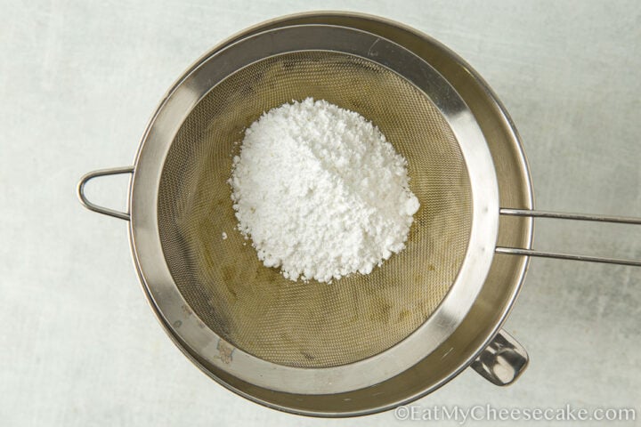 sieve icing sugar.