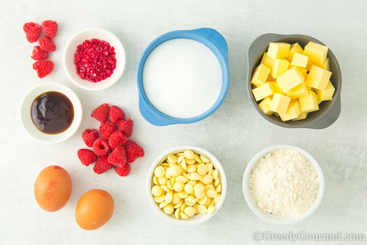 ingredients for blondies