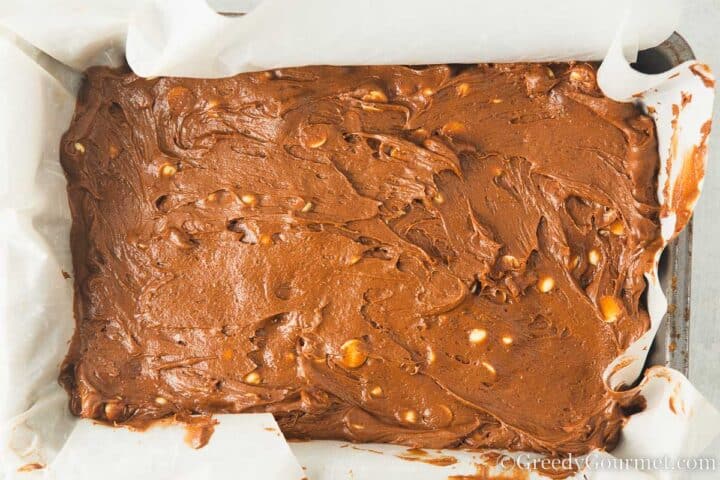 transfer batter to baking dish.