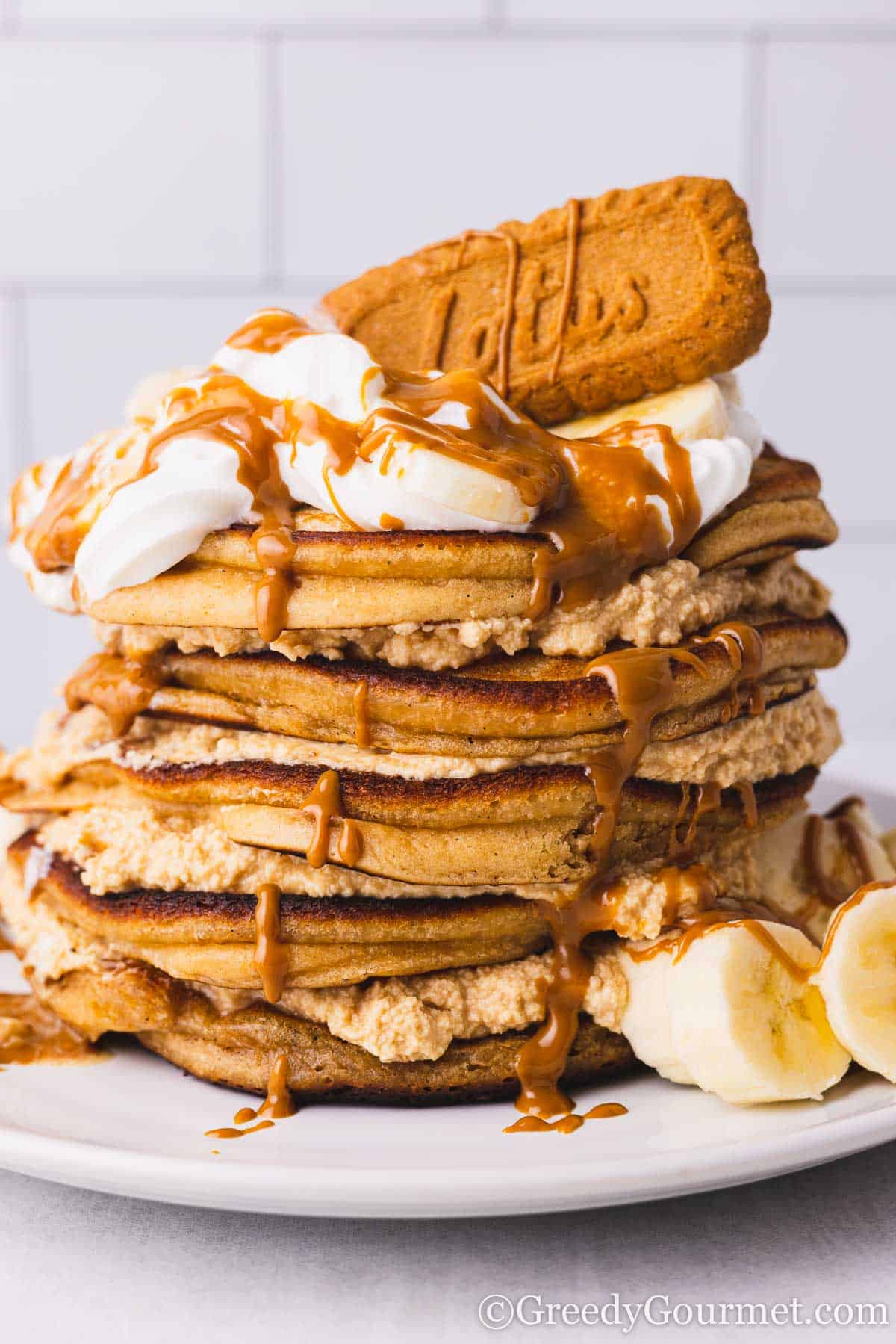 Biscoff Pancakes Greedy Gourmet