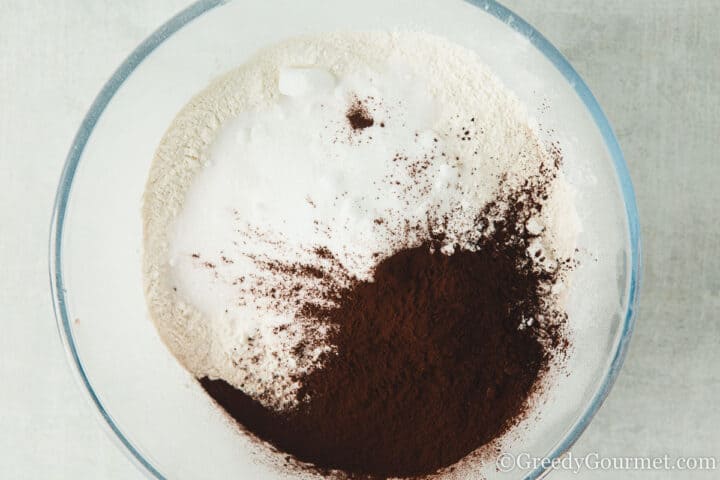 dry ingredients in a bowl.