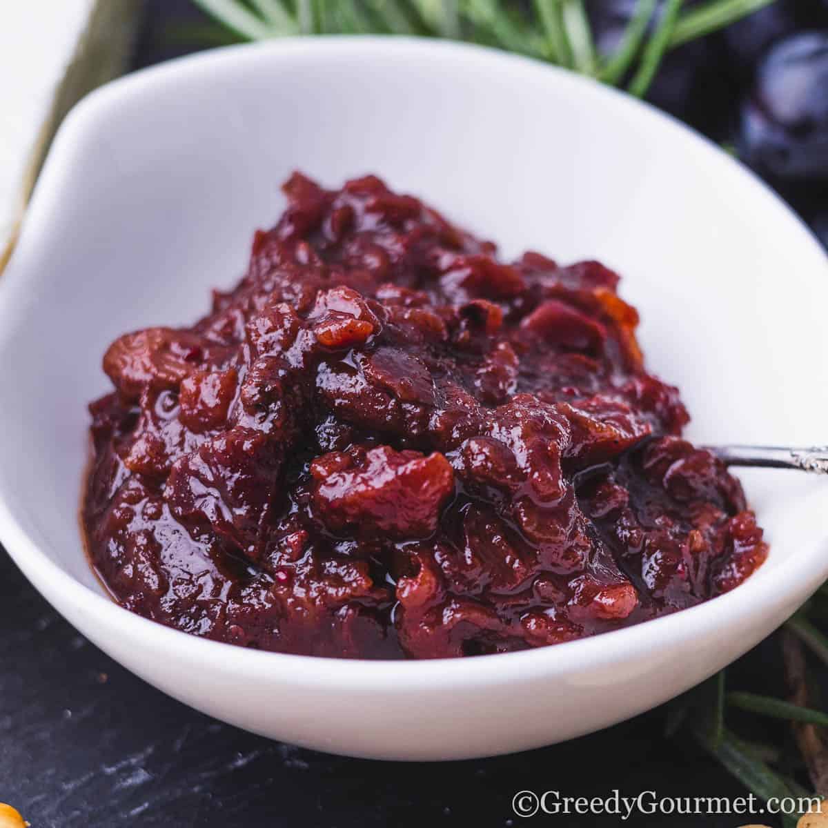 cranberry chutney.