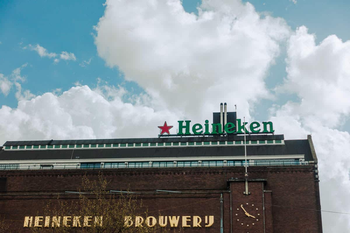 The roof of the Heineken Brewery.