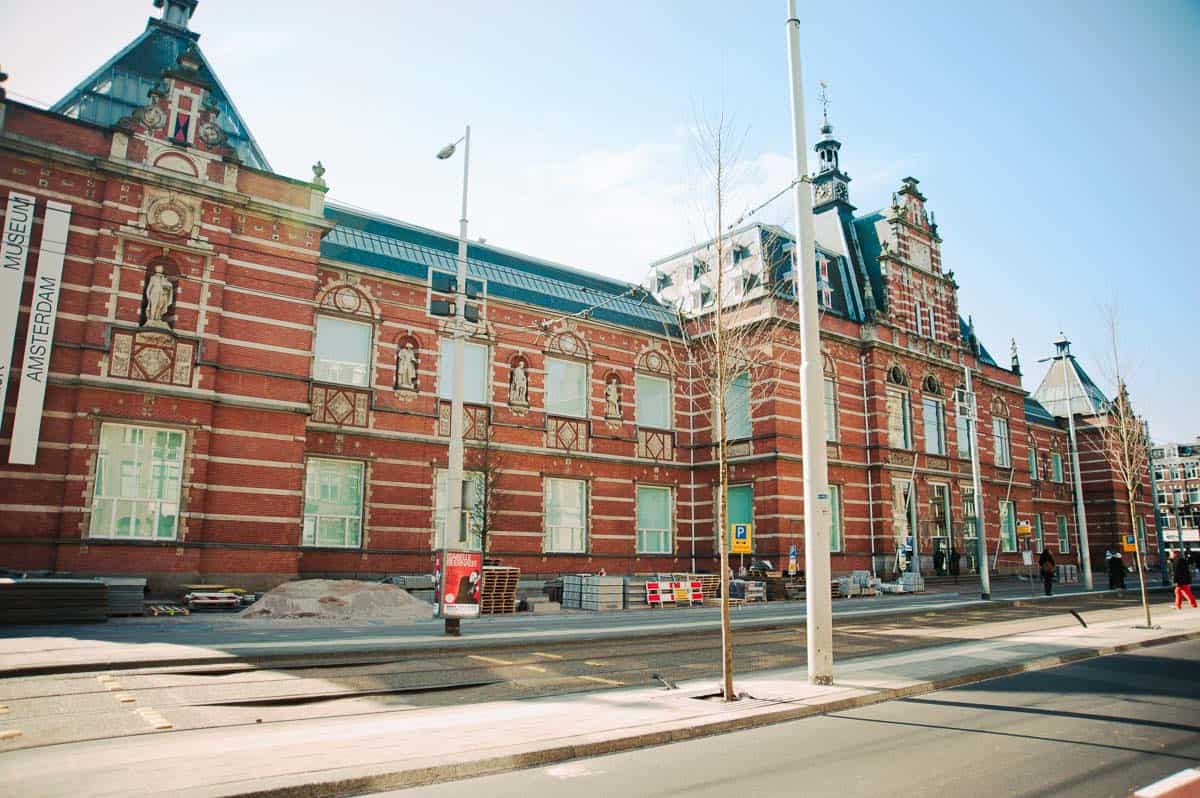 Outside view of the Stedelijk Museum.