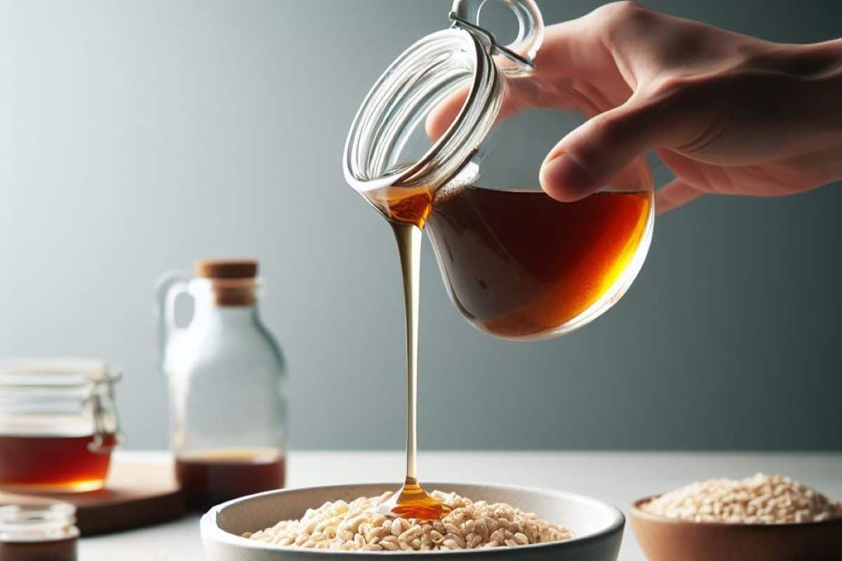 jar of barley malt syrup.