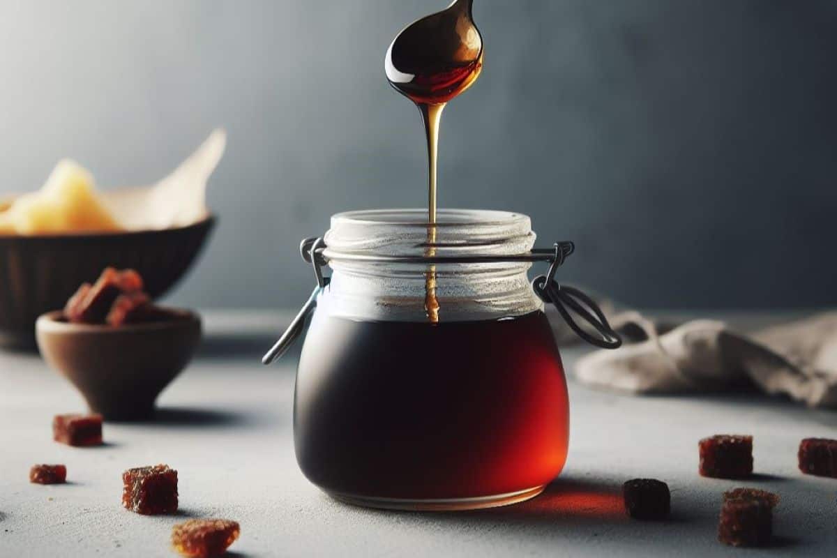 jar of barley malt syrup.