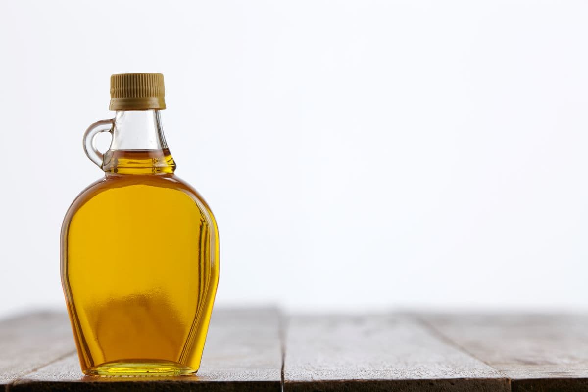 Agave nectar in a bottle.